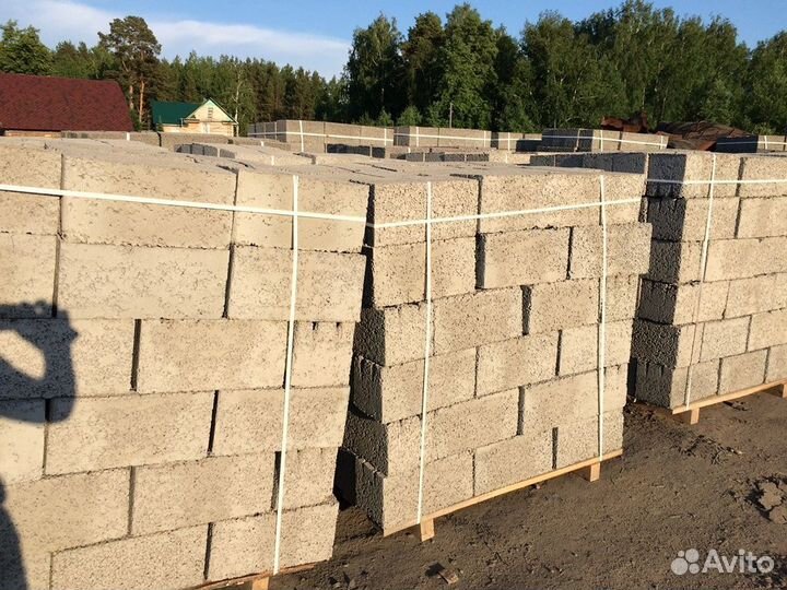 Керамзитоблок пустотелый 390х290х188 за поддон