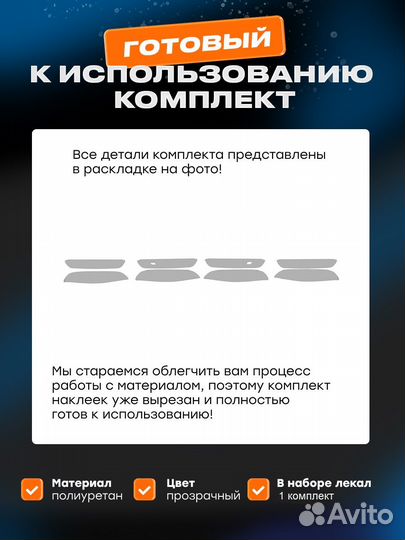 Плёнка для оклейки под ручками BMW 5-series (viii) (2023)