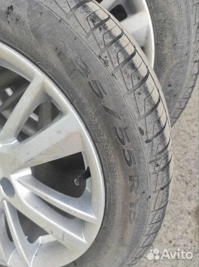 Литые диски Granta и шины Pirelli 185/55 r15