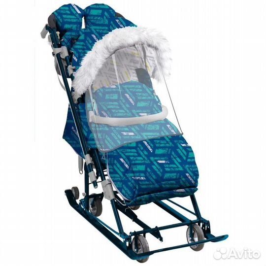 Санки-коляска комбинированные 