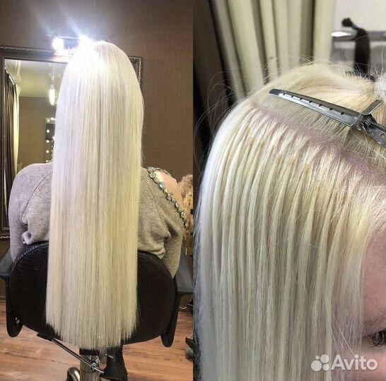 Наращивание волос холодное / горячее