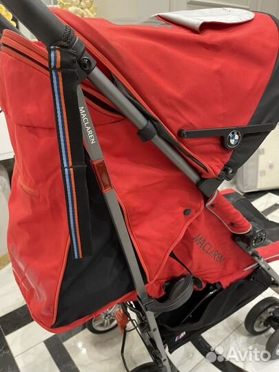 Коляска трость Maclaren BMW M красная