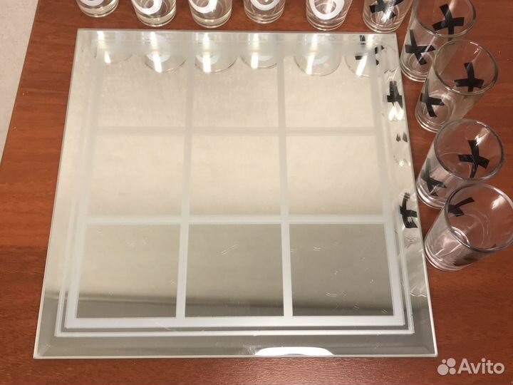 Новая игра крестики нолики для компании/стаканы