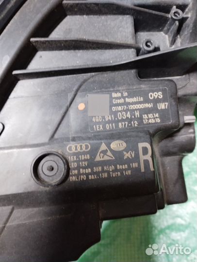 Фара audi a6 c7 matrix LED