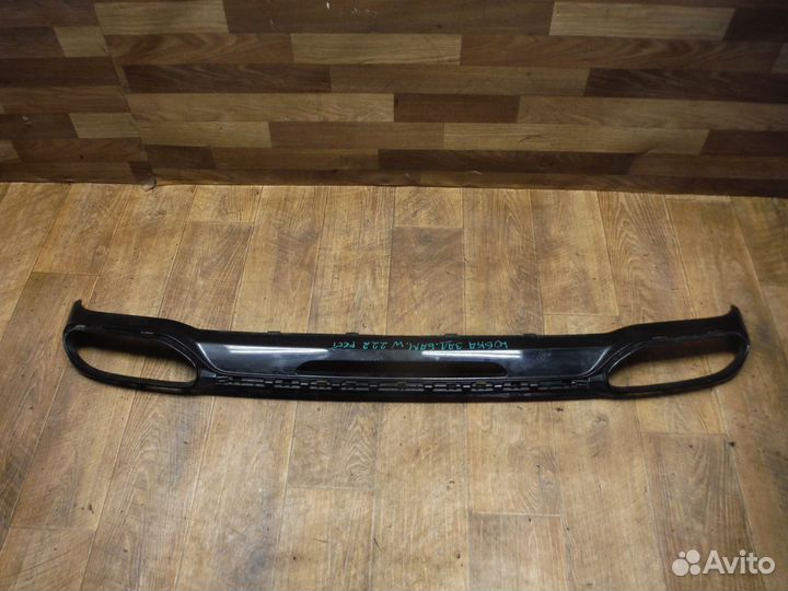 Губа (юбка) заднего бампера Mercedes S W222 2018