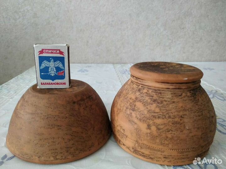 Керамические горшки, пиала, ваза