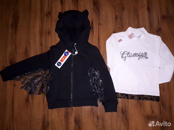 Новая кофта и гольф для девочки на 6 лет