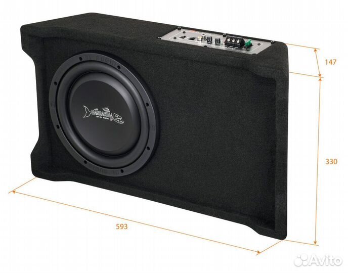 Автосабвуфер DL Audio Barracuda 10A Flat