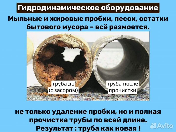 Прочистка канализации и устранение засоров