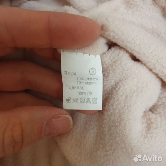 Комплект шапка и снуд для девочки пудровая