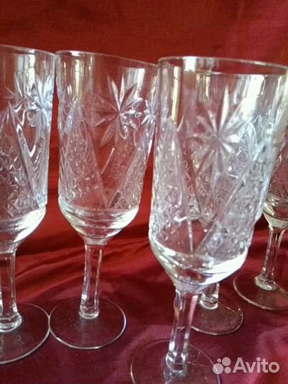 Бокалы, фужеры хрусталь СССР