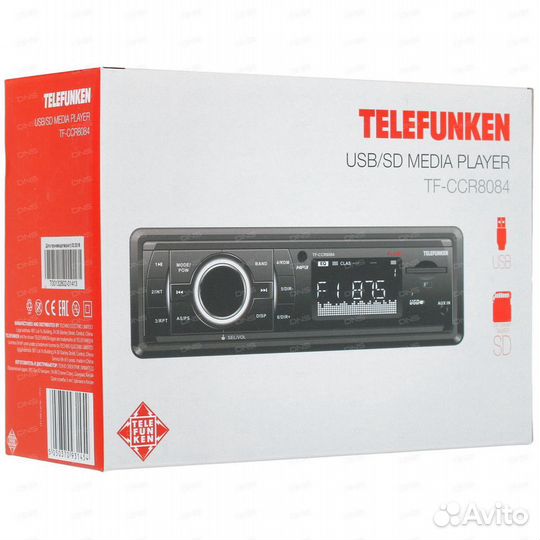 USB-Автомагнитола Telefunken TF-CCR8086