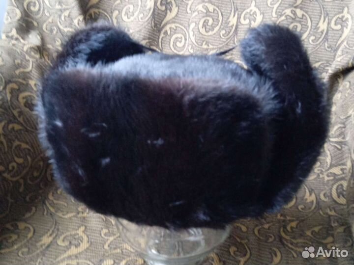 Норковая шапка мужская ушанка