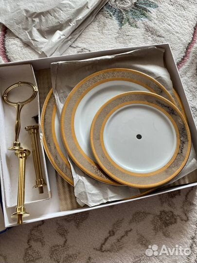 Этажерка 3-х ярусная Thun Платина с золотом