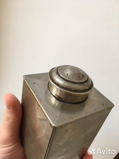 Старинная чайница nickel plattir