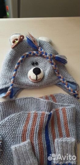 Шапка, шарф, варежки