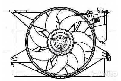 Э/вентилятор охлаждения LFK 15221 LFK15221 luzar