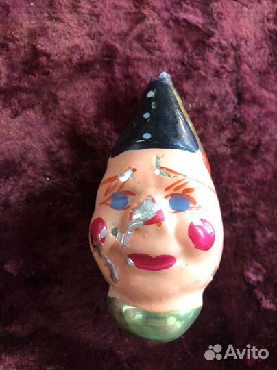 Ёлочная Игрушка Голова Коуна СССР Редкость