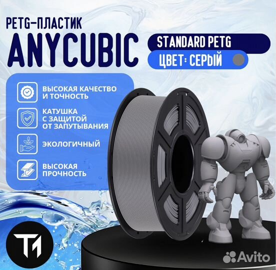 Филамент Anycubic pla/petg пластик для принтера