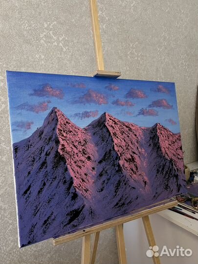 Картина акрилом на холсте 50х60