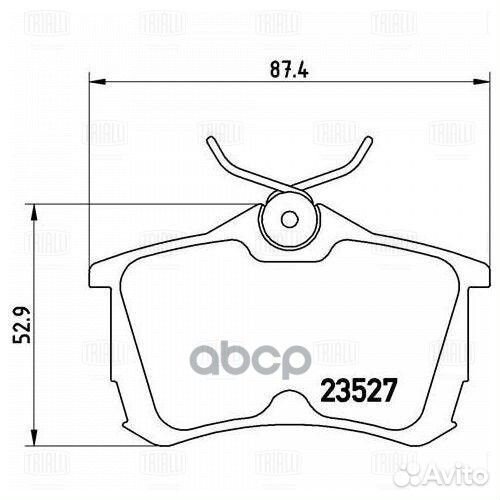 Колодки тормозные honda accord 2.0/2.2/2.4 98