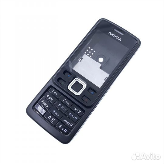 Корпус Nokia 6300 чёрный + клавиатура