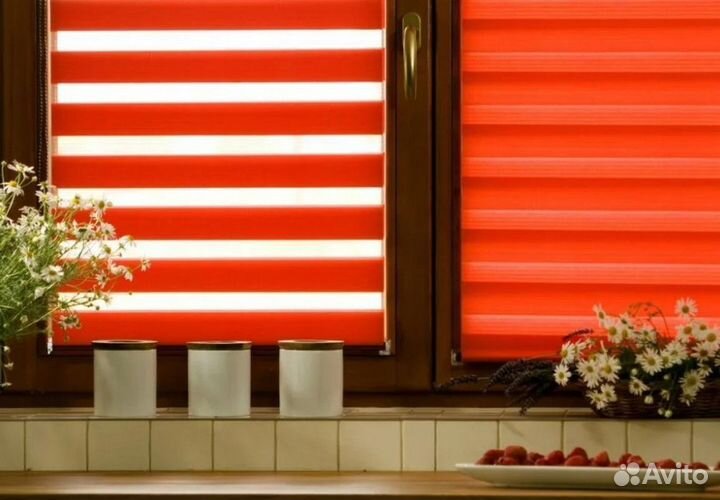 Рулонные жалюзи день ночь