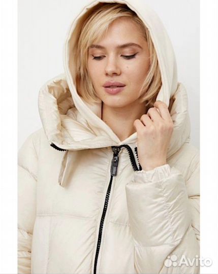 Пуховик Lila молочный