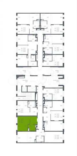 Квартира-студия, 25,5 м², 1/14 эт.