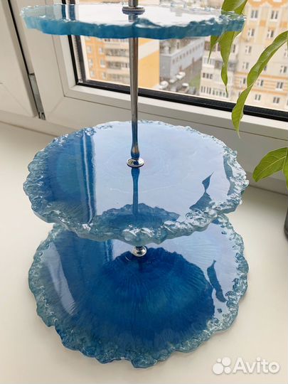 Фруктовница ручной работы из смолы