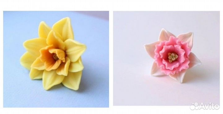 Нарциссы (цветы). Силиконовые формы для мыла 3Д