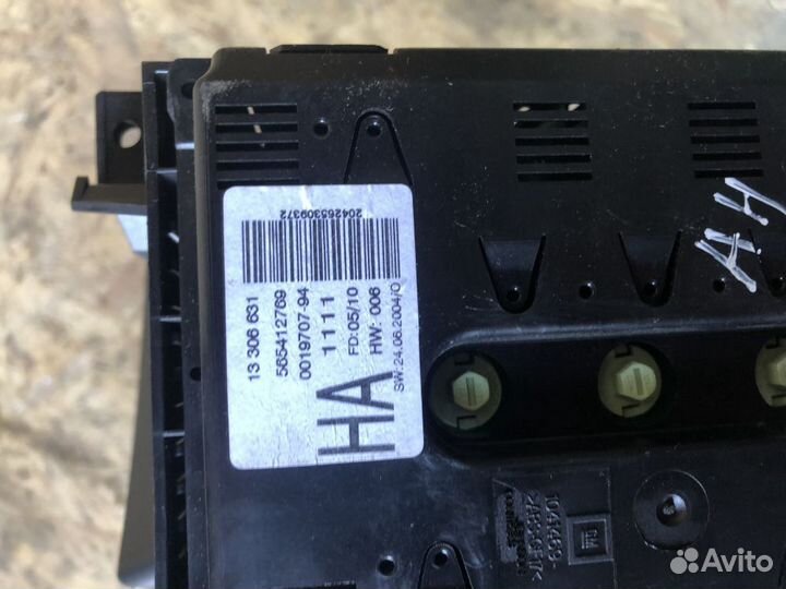 Дисплей однострочный opel astra H