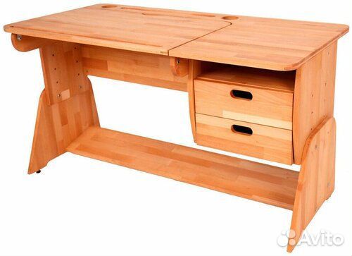 Парта Школярик Растишка. Натуральный бук