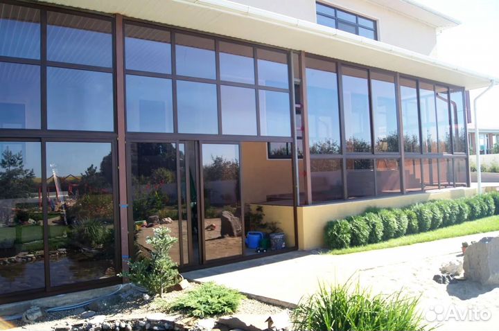 Остекление частного дома