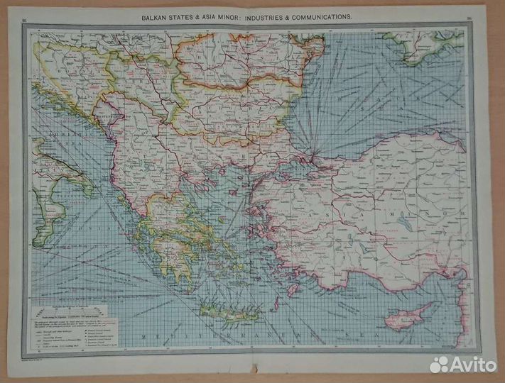 Балканы. Карта 1895 года