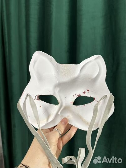 Маска кошки бумажная