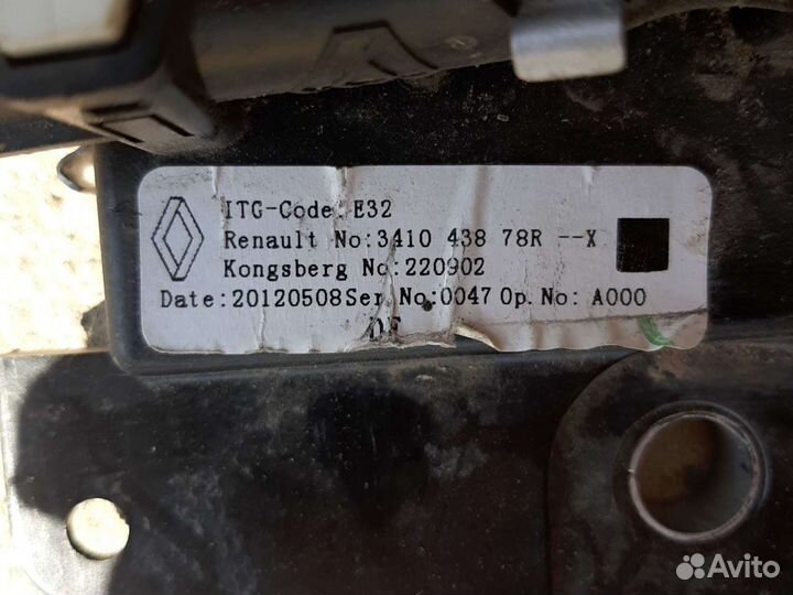 Селектор АКПП Рено меган 3,Флюинс
