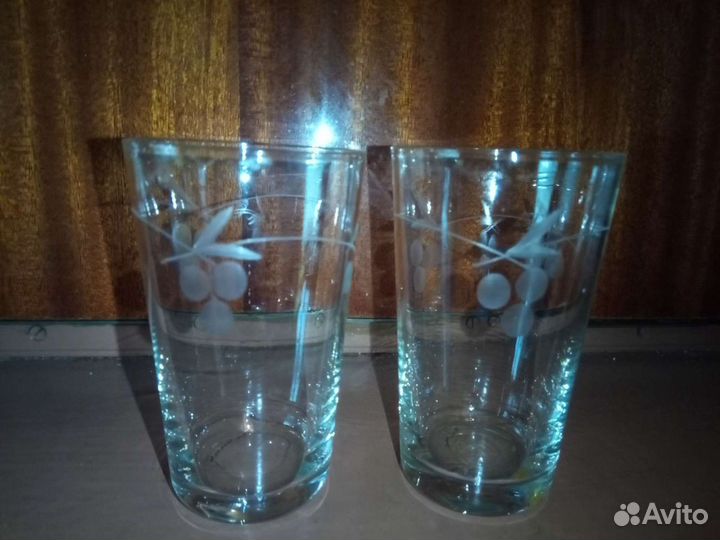 Стопка резное стекло, гравировка СССР