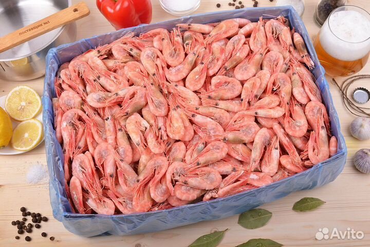 Креветки северные хит, коробка 5кг