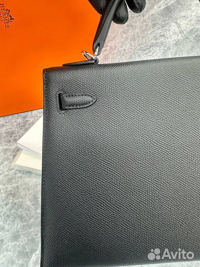 Женская сумка Hermes Kelly 25 Epsom Black