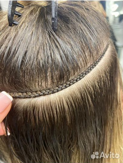 Наращивание волос (голливуд)