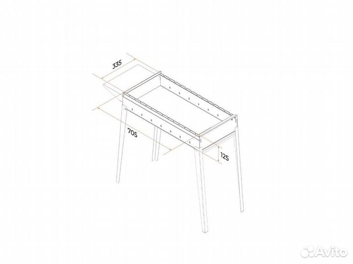 Мангал Gratar Классика мкл 750