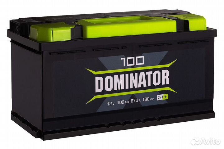 Аккумулятор автомобильный Dominator 100R 870А 353x