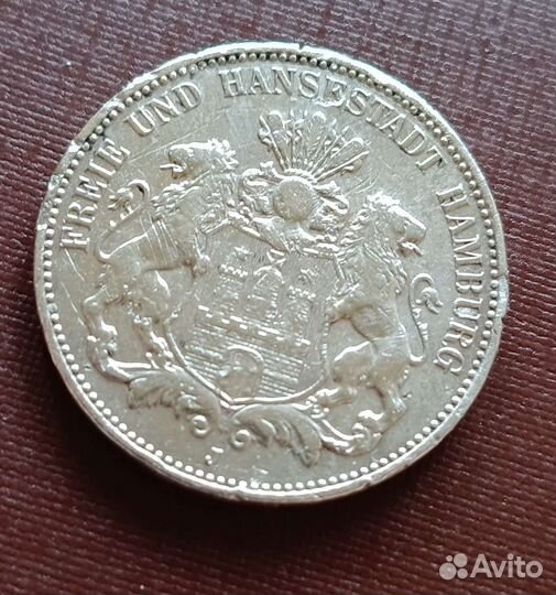 Серебро 3 марки германия