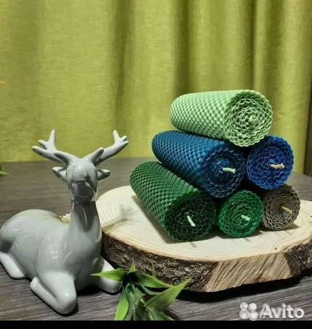 Свечи из вощины ручной работы