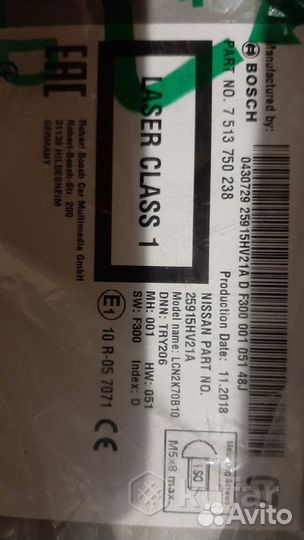 Штатная магнитола Nissan Qashqai LCN2K70В10