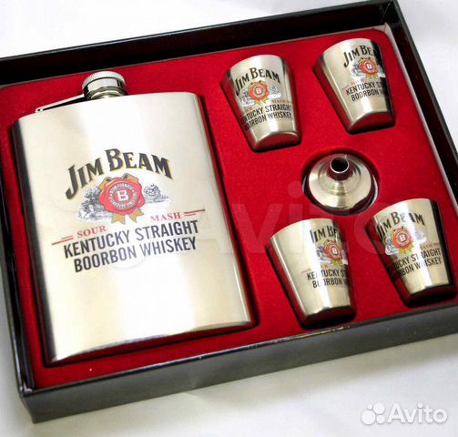 Набор фляга рюмки Jim Beam
