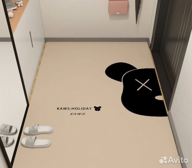 Kaws Bearbrick коврик 60*40