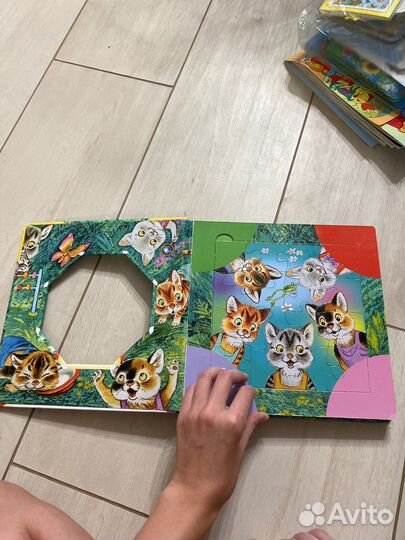 Книжка пазлы котята со стихами Михалкова