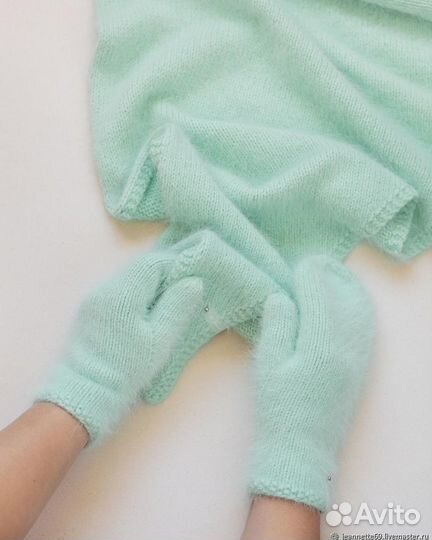 Шапка,косынка варежки